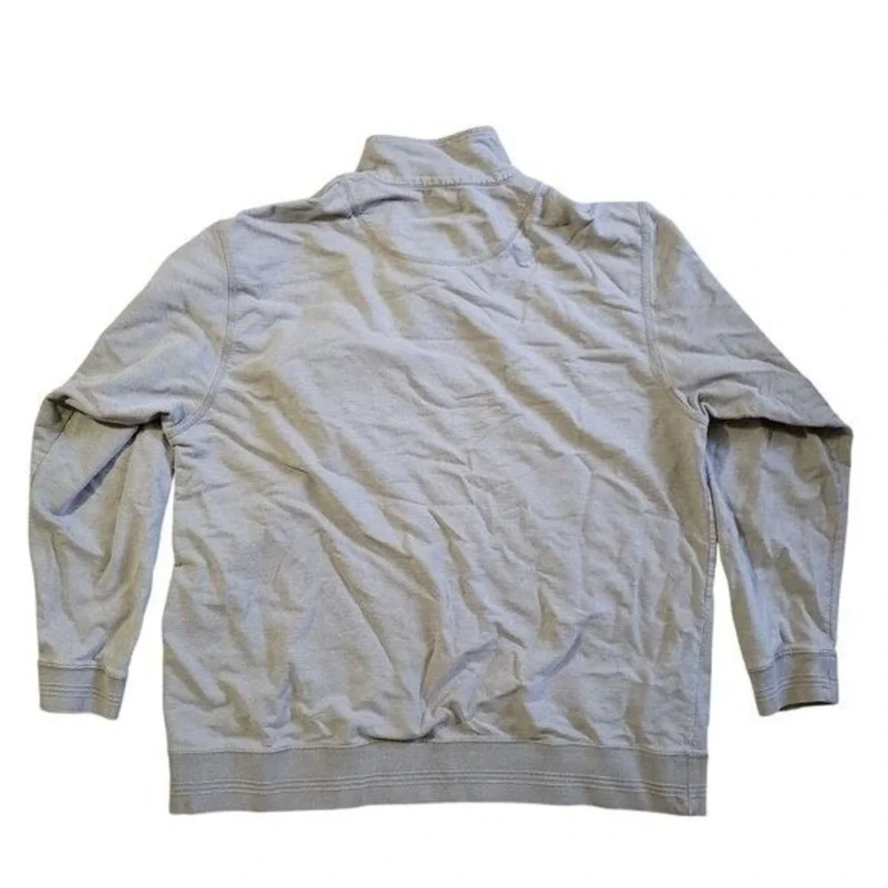 Roundtree‎ & Yorke Quarter Zip Pullover Mens XL Tan Cotton Long Sleeve Sweater